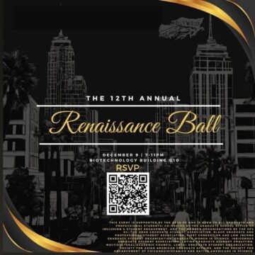 sign with the date and time for the 2023 Renaissance Ball