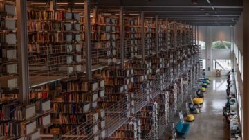 The interior of the Mui Ho Fine Arts Library